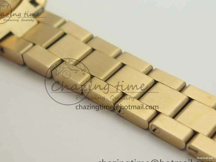 0418 Bright Aqua Terra Ladies 35mm RG V6F Best Edition Brown Dial On RG Bracelet A 8101